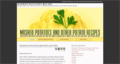 Desktop Screenshot of mashed-potatoes-recipe.com