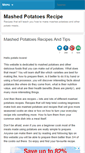 Mobile Screenshot of mashed-potatoes-recipe.com